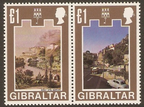 Gibraltar 1971 1 Old and New Views. SG285-SG286.