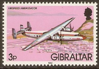 Gibraltar 1982 3p Aircraft Series. SG462.