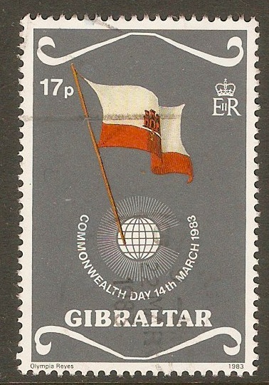 Gibraltar 1983 17p Commonwealth Day series. SG489.