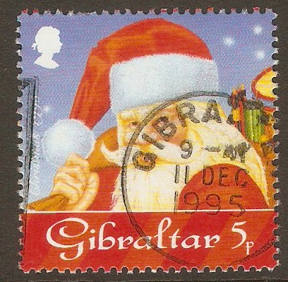 Gibraltar 1995 5p Christmas series. SG757.