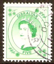 Gibraltar 1999 5p Green. SG860.