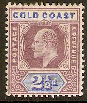 Gold Coast 1902 2d Dull purple and ultramarine. SG41.