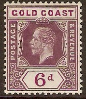 Gold Coast 1913 6d Dull and bright purple. SG78.