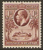 Gold Coast 1928 1d Red-brown. SG104.