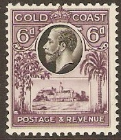 Gold Coast 1928 6d Black and purple. SG109.