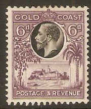 Gold Coast 1928 6d Black and purple. SG109.