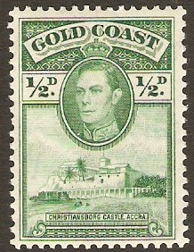 Gold Coast 1938 d Green. SG120.