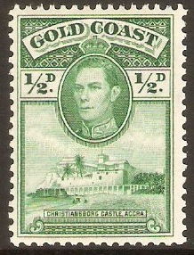 Gold Coast 1938 d Green. SG120a.