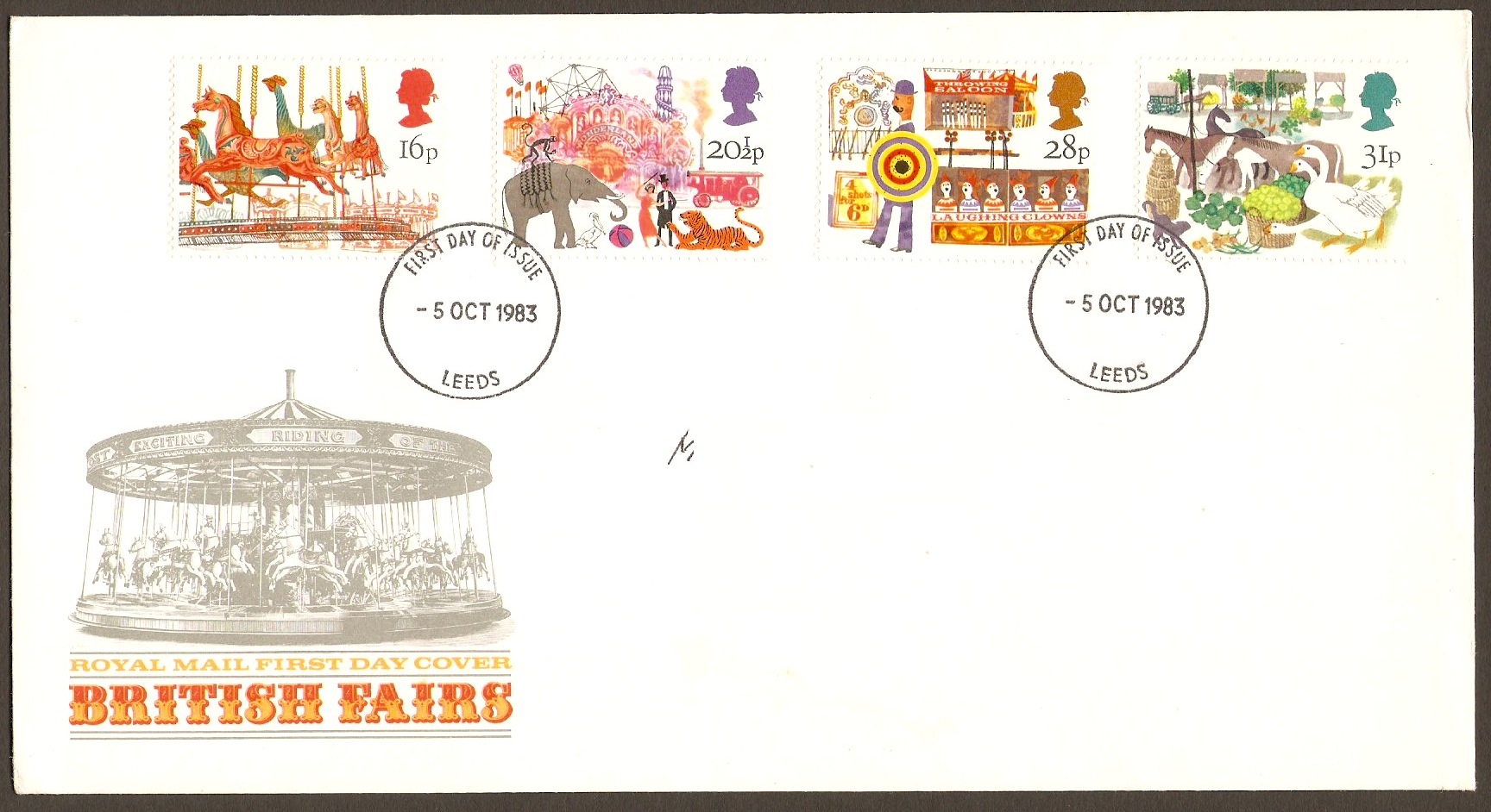 Great Britain 1983 British Fairs Stamps FDC.