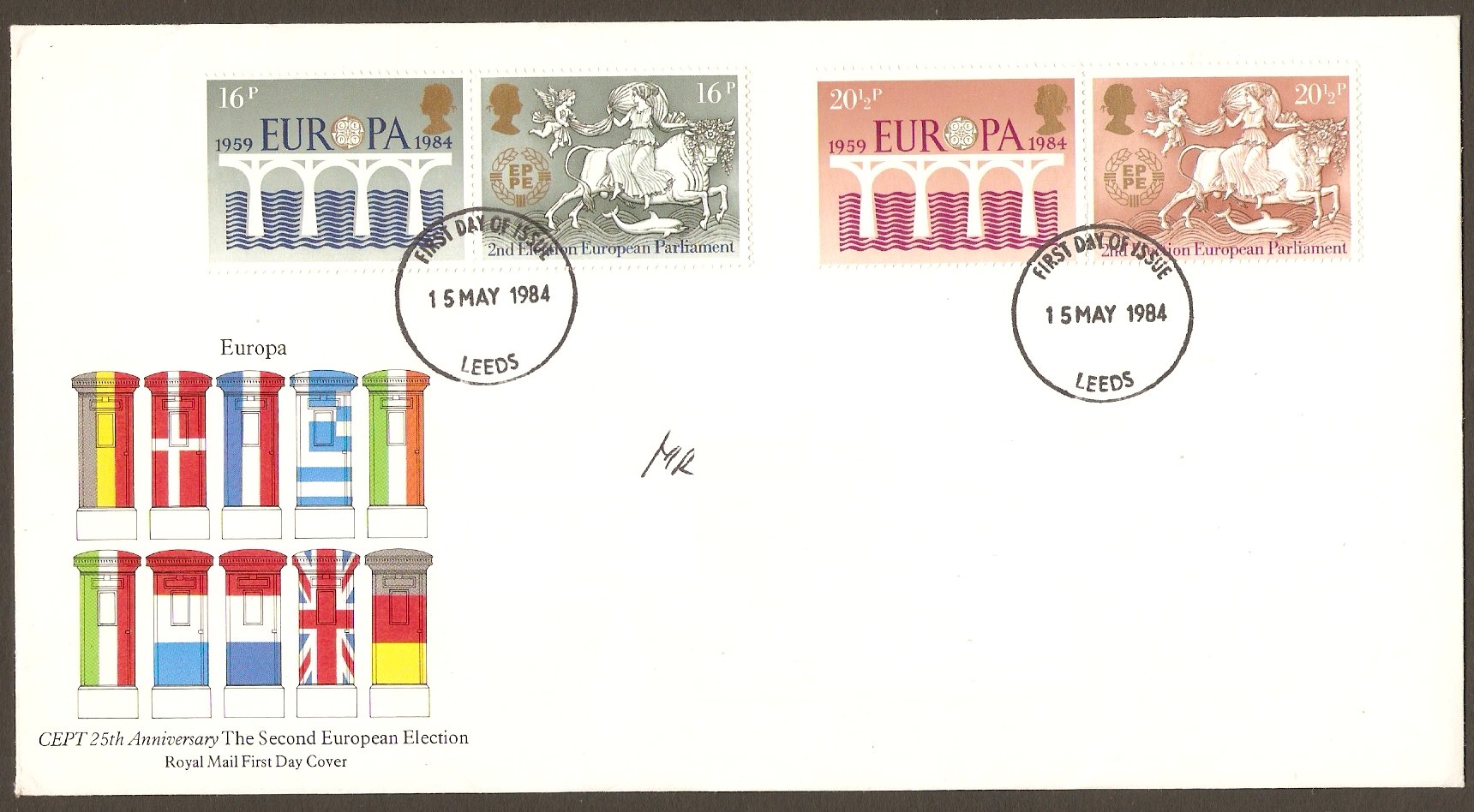Great Britain 1984 Europa Stamps Set FDC.