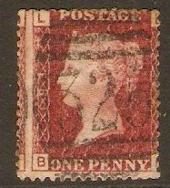 Great Britain 1858 1d Red - Plate 103. SG44.