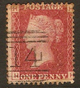 Great Britain 1858 1d Red - Plate 78. SG44.
