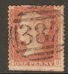 Great Britain 1858 1d Red - Plate 94. SG44.