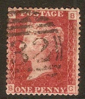 Great Britain 1858 1d Red - Plate 95. SG44.