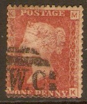 Great Britain 1858 1d Red - Plate 200. SG44.