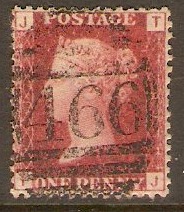 Great Britain 1858 1d Red - Plate 86. SG44.