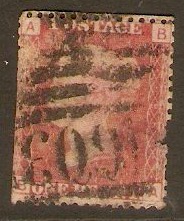 Great Britain 1858 1d Red - Plate 98. SG44.