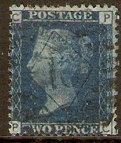 Great Britain 1858 2d Blue - Plate 13. SG47. - Click Image to Close