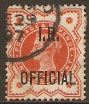 Great Britain 1887 d Vermilion-Inland Revenue Stamp. SGO13.
