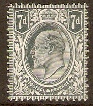 Great Britain 1902 7d Grey-black. SG249. - Click Image to Close