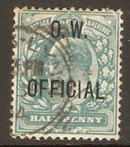 Great Britain 1902 d Blue-Office of Works Official. SGO36.