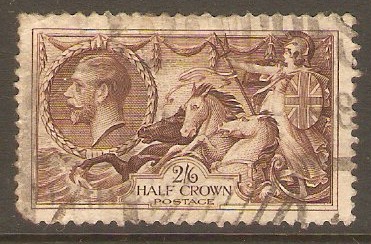 Great Britain 1934 2s.6d Chocolate-brown. SG450.