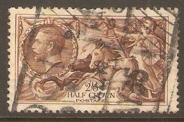 Great Britain 1934 2s.6d Chocolate-brown. SG450.