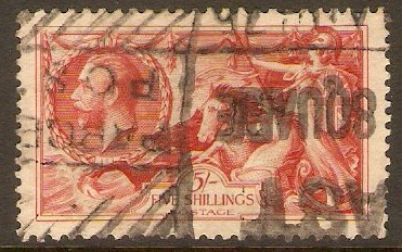 Great Britain 1934 5s Bright rose-red. SG451.