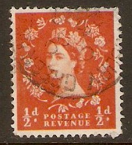 Great Britain 1957 2d Light red-brown (Graphite lined). SG564.