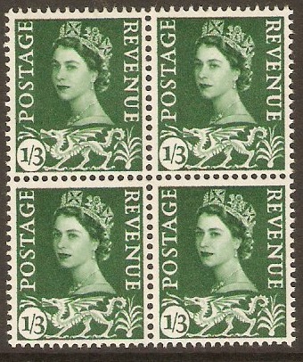 Wales 1958 1s.3d Green. SGW5.