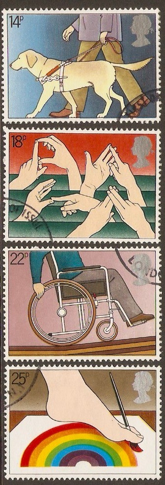 Great Britain 1981 Disabled Persons Year Set. SG1147-SG1150. - Click Image to Close
