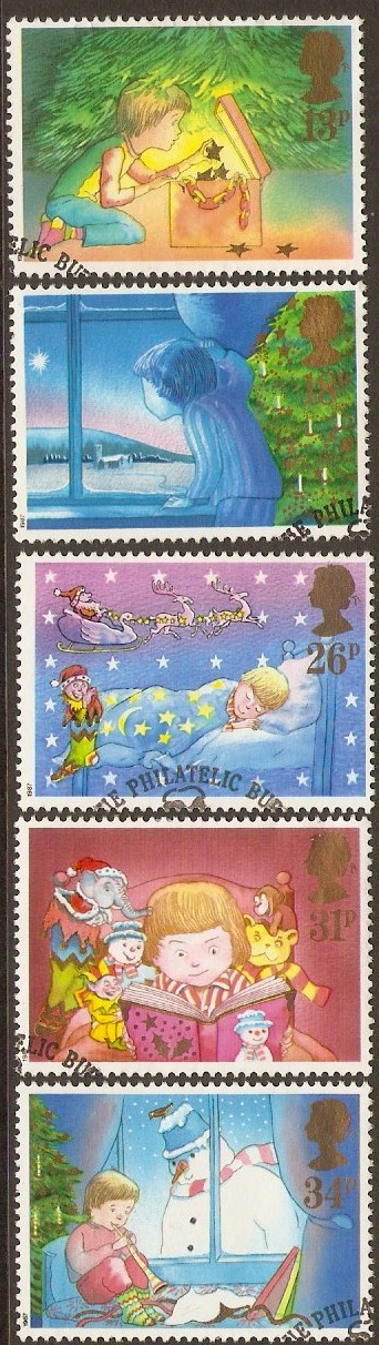 Great Britain 1987 Christmas Set. SG1375-SG1379.