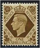 Great Britain 1937 1s Bistre-brown. SG475. - Click Image to Close