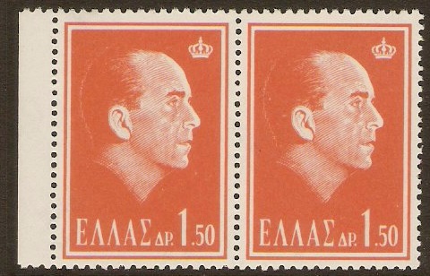 Greece 1964 1d.50 Death of Paul I Series. SG940. - Click Image to Close