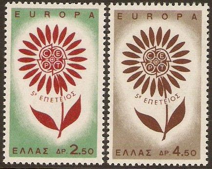Greece 1964 Europa Stamps. SG960-SG961.