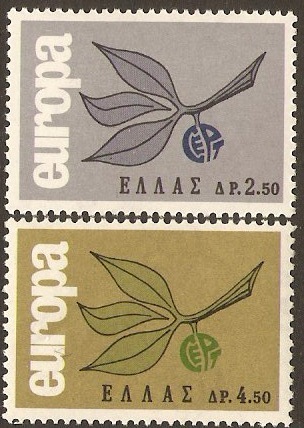 Greece 1965 Europa Stamps. SG992-SG993.