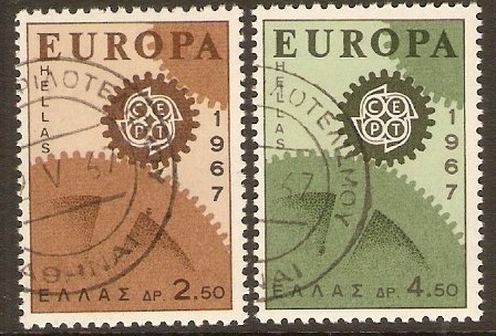 Greece 1967 Europa Stamps Set. SG1050-SG1051.