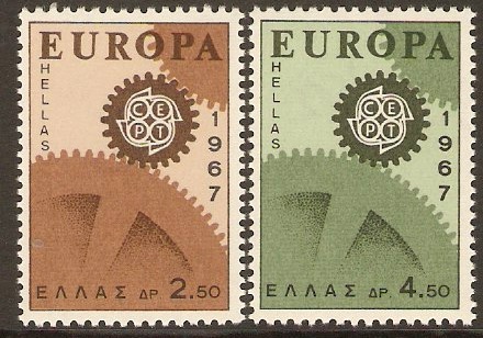 Greece 1967 Europa Stamps. SG1050-SG1051.