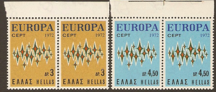 Greece 1972 Europa Stamps. SG1208-SG1209.