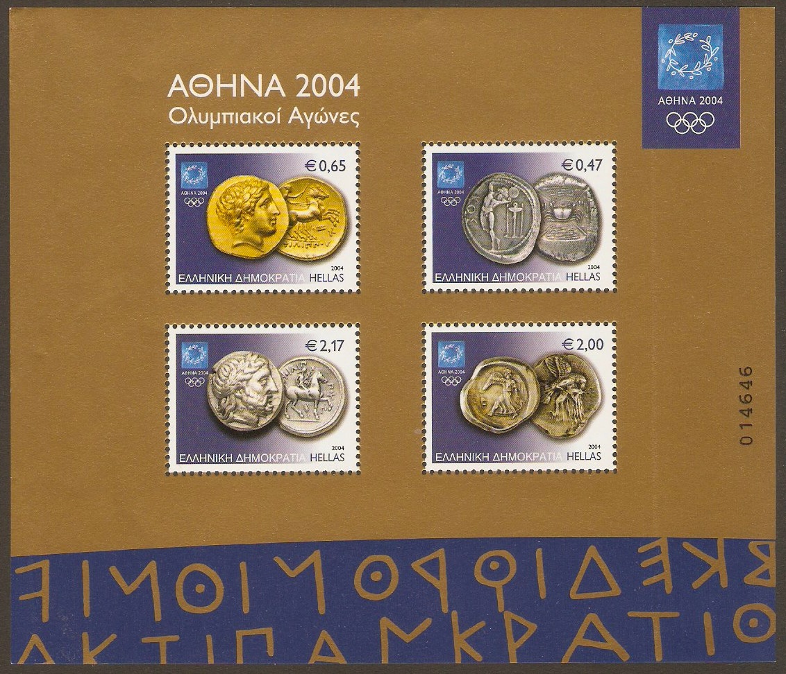 Greece 2004 Ancient Coins Sheet. SGMS2279.