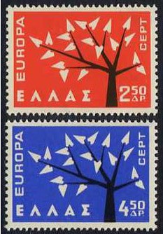 Greece 1962 Europa Set. SG898-SG899.