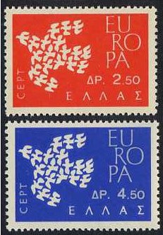 Greece 1961 Europa Set. SG877-SG878.