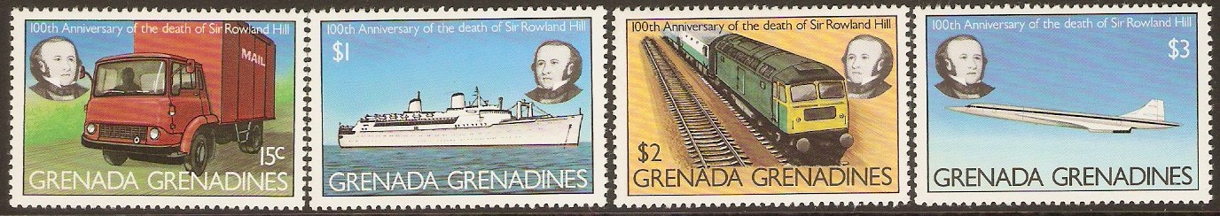 Grenadines 1979 Rowland Hill Commemoration Set. SG332-SG335.
