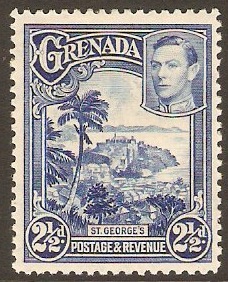 Grenada 1938 2d Bright blue. SG157.