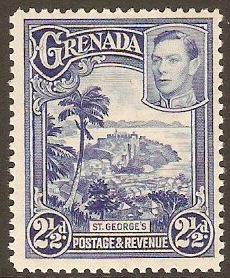 Grenada 1938 2d Bright blue. SG157. - Click Image to Close