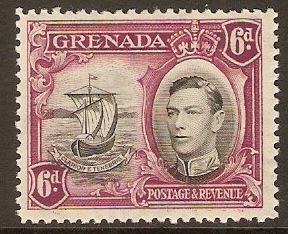 Grenada 1938 6d Black and purple. SG159.