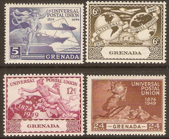 Grenada 1949 UPU Anniversary set. SG168-SG171.
