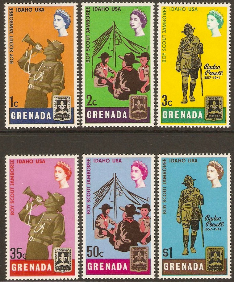 Grenada 1968 Scout Jamboree Set. SG283-SG288.
