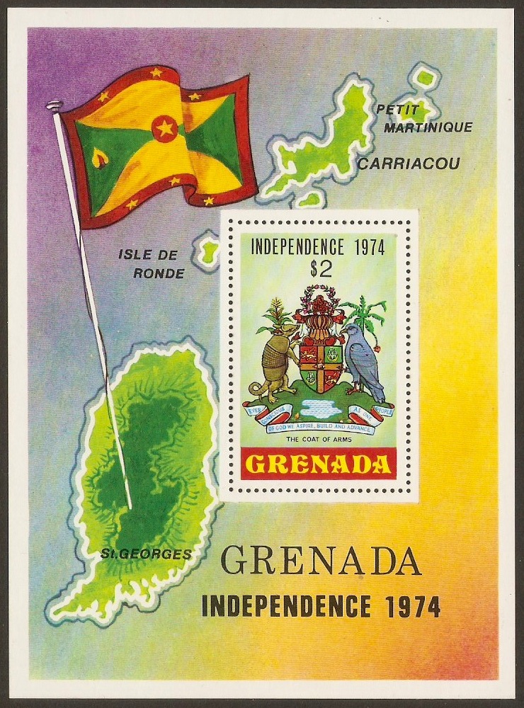 Grenada 1974 Independence Sheet. SGMS618.