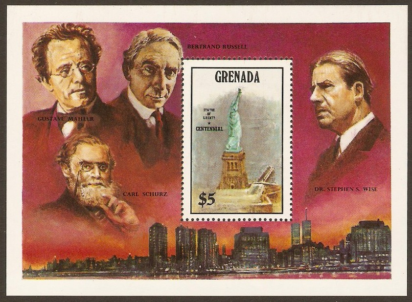 Grenada 1986 Statue of Liberty Sheet. SGMS1479.